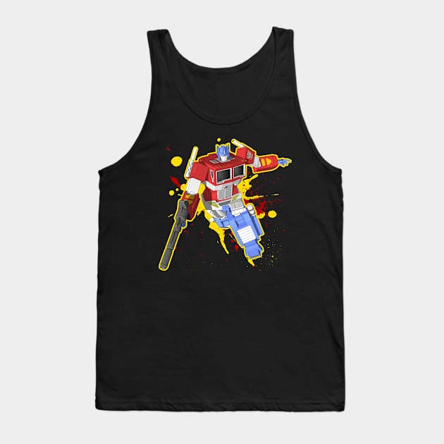 Optimus Prime Tank Top by gblackid